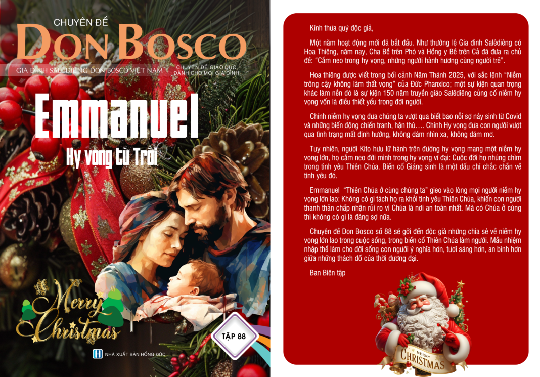 Chuyên Đề Don Bosco Số 88: Emmanuel Hy Vọng Từ Trời