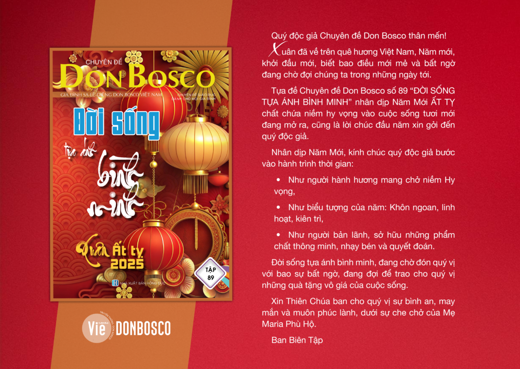 Chuyên Đề Don Bosco 89: Đời Sống Tựa Ánh Bình Minh
