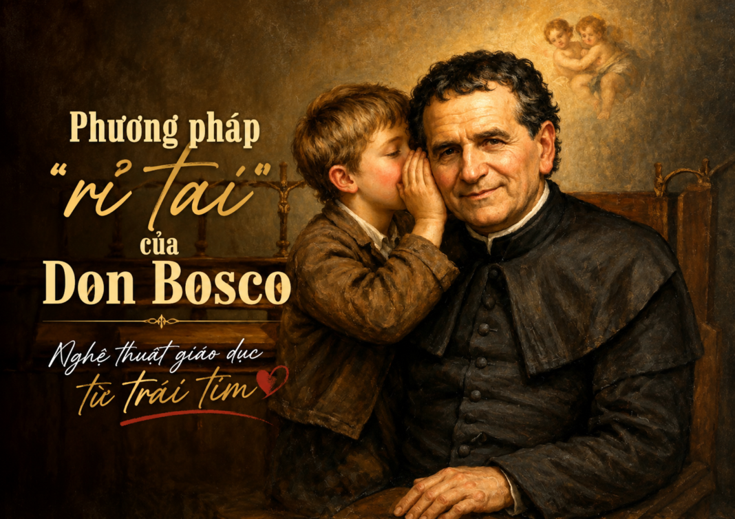 Phương pháp “rỉ tai” của Don Bosco – Nghệ thuật giáo dục từ trái tim Phương pháp “rỉ tai” của Don Bosco – Nghệ thuật giáo dục từ trái tim